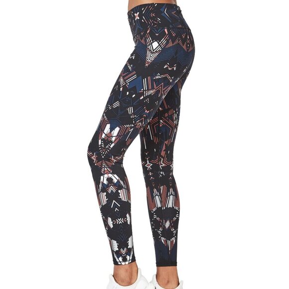 New w/Tags - sz Med - Sweaty Betty The Power 7/8 Leggings, Beetle Blue Interlock - Picture 1 of 12